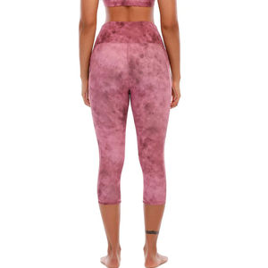 Buena calidad mujeres gimnasio Capri precio bajo diseño personalizado mujeres gimnasio Capri en bajo MOQ recién llegado Color sólido Legging pantalón con OEM - Product Image 5