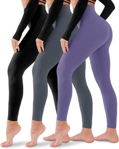 Leggings Deportivos de Punto para Mujer, de Cintura Alta, Suaves, Moldeadores del Cuerpo, Control de Abdomen, para Yoga, Ejercicio, Correr, OEM, ODM, Exportación - Product Image 3