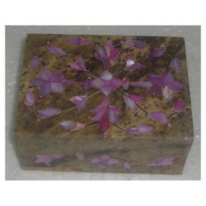 Mopa Floral pulida de calidad Natural, accesorio con incrustaciones, caja de joyería hecha a mano, el mejor uso para decoración del hogar, artículos de regalo - Product Image 1