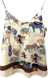 Camiseta sin mangas de seda de lujo para mujer, camisetas sin mangas cómodas y suaves de seda 100%, proveedor OEM de Vietnam - Product Image 5