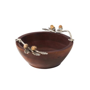 Finition antique Style unique nouveauté usage domestique bol de stockage de fruits et légumes en métal décoratif incurvé à la main - Product Image 4