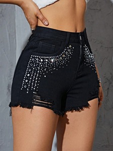 Nouveau élégant lavé femmes Shorts Top qualité personnaliser Design Denim Shorts 2025 été jean Shorts pour femmes - Product Image 4