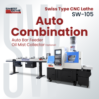 Torno CNC Suizo con Sistema de Control Smartbrain para una Programación Sencilla