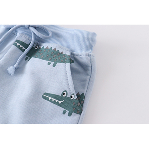 2024 nouveaux enfants été dessin animé impression coton éponge garçons et filles shorts décontractés en gros - Product Image 4