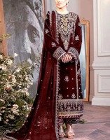 Robe d'été décontractée pour femme 2025, style pakistanais, col en V, manches longues, brodée, unie, écologique, lavable, respirante, haute qualité