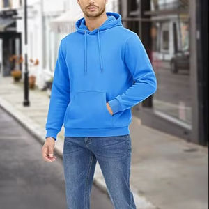 Sweat-shirt Sherpa Homme Pull à la Mode Sweat à Capuche Polaire Doublé Pull à Capuche - Product Image 1