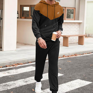 Nouveauté : Survêtement pour homme en coton 100% respirant, léger, écologique, à capuche, décontracté, uni, pour l'hiver, streetwear - Product Image 3