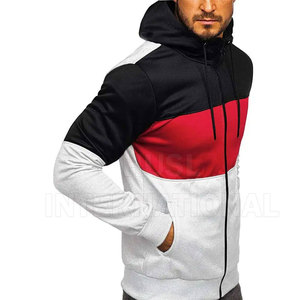 Sudaderas con capucha de invierno de tres paneles para hombre de alta calidad 100% algodón/poliéster técnica de cuentas transpirable para la venta en línea de verano - Product Image 2
