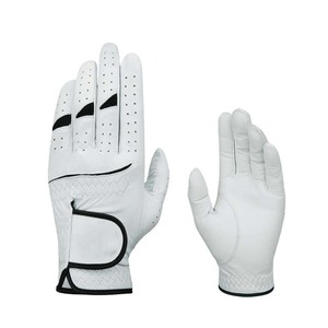 Guantes de Golf de Cuero 100% Genuino con Logotipo y Diseño Personalizados para Hombre, Transpirables, Suaves, Duraderos, con Agarre para Todo Clima, Precio de Fábrica - Product Image 1