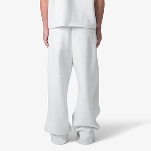 Fábrica personalizada pantalones de chándal hombres 500 GSM peso pesado Joggers algodón polar de gran tamaño pierna ancha holgado OEM Streetwear proveedor a granel - Product Image 6