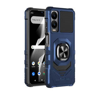 เคส Samsung Galaxy S25 Edge แบบแม่เหล็กพร้อมขาตั้งสีน้ำเงิน - Product Image 1