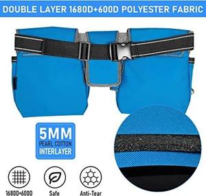 Ceinture à outils en cuir PU personnalisée de qualité supérieure avec support de plate-forme pochette organisateur de travail de charpentier prise en charge OEM - Product Image 6