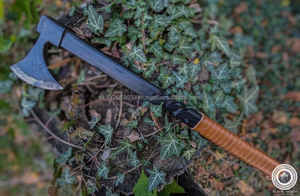 Ejes de acero de Damasco de alta calidad de MS-Factory, uso multiusos con mango de madera personalizable, diseño Popular para logotipo personalizado OEM - Product Image 5