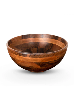 Ensemble de bols à salade jetables écologiques en bois d'acacia avec 3 tailles, style américain, logo personnalisé pour la maison, les restaurants, les mariages - Product Image 5