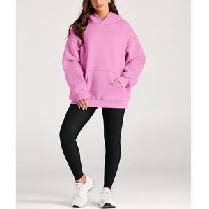 Sudaderas con capucha de mujer de alta calidad, ropa de calle de invierno, sudaderas con capucha, logotipo bordado en blanco, 100% algodón de BD - Product Image 2