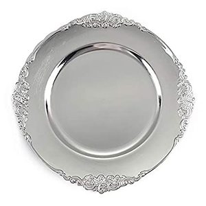 Plaque de chargement pour décoration de mariage, idéale pour la maison, vaisselle de Table Design assiette alimentaire Design arrondi décor en métal - Product Image 6
