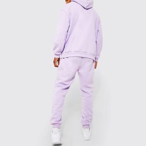 Conjunto Deportivo de Invierno para Hombre, con Capucha, 100% Algodón, Nuevo, Color Sólido, Ropa Casual - Product Image 3