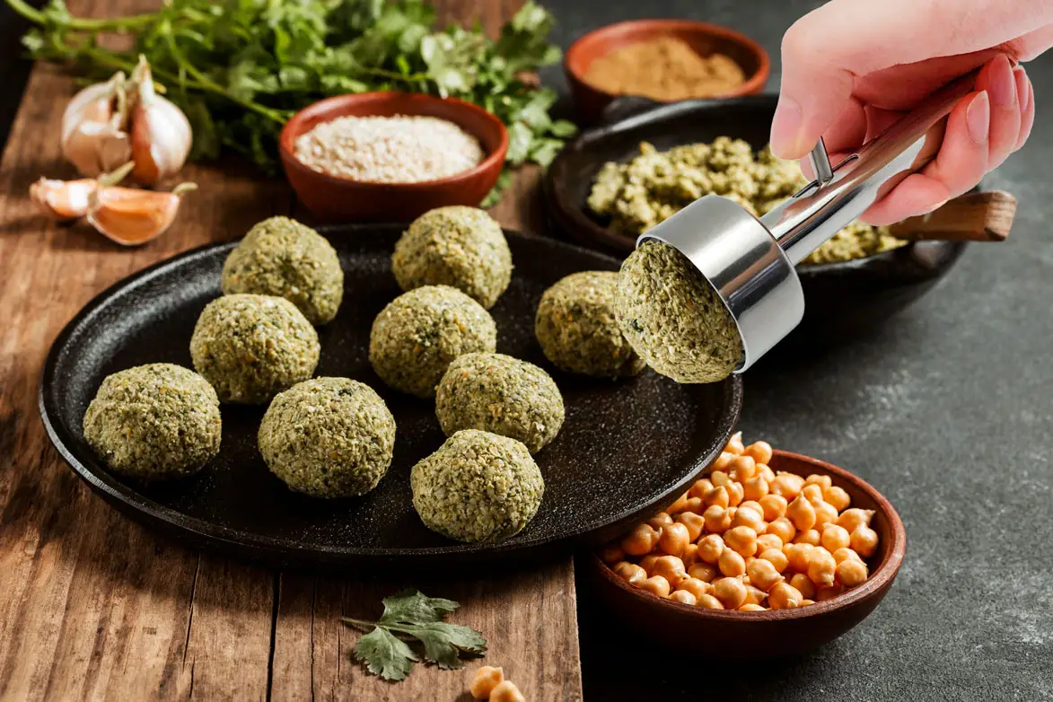 Falafel und Fleischbällchen-Herstellungslöffel