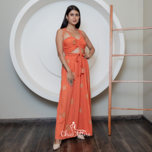 Buy In Bulk Long Flowing Dresses Halter Neckline With Back Logo |  Alibaba.com