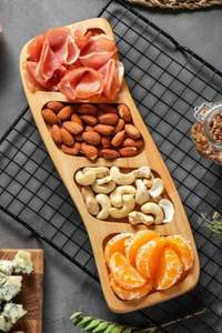 ถาดไม้สี่เหลี่ยมคลาสสิกเพ้นท์มือสำหรับใส่ของขวัญ - Product Image 2