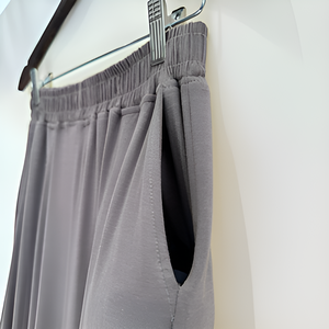 Pantalon ample en polyester décontracté pour femmes avec matériau confortable au design tendance Miyu - Product Image 3