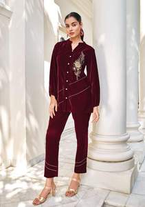 Ưa thích xu hướng phụ nữ thời trang-đạo Đức mặc Nhu cầu cao nhung kurti quần tinh khiết tay làm việc người lớn 'may mặc xuất khẩu & Nhà cung cấp - Product Image 6