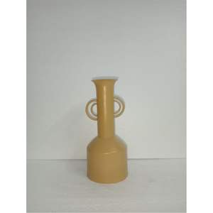 Petit vase à fleurs, vase décoratif d'art moderne, vase en métal beige mat, pot hydroponique, arrangement floral minimaliste de bureau, récipient - Product Image 2