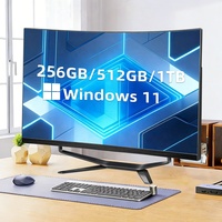 Computadora Todo en Uno de 24, 27 y 32 Pulgadas, Intel Core I7 I5 I3, 8 GB de RAM, SSD de 256 GB, Pantalla Curva LED HD de 1920*1080p, Monobloque