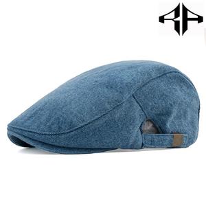 Boina de algodón informal ATLANTIC para hombre, sombrero de mezclilla Sun Ivy Golf, ajustable, personalizable para deportes de playa, fiesta, cuatro - Product Image 2