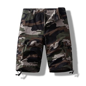 Pantalones cortos Cargo tácticos de algodón de verano para hombre 2025, pantalones cortos informales con múltiples bolsillos de patrón sólido caqui, ajuste holgado ecológico - Product Image 4