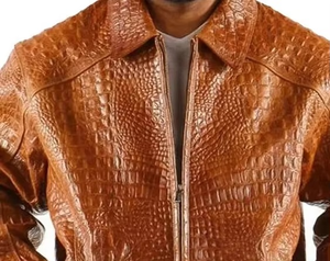 Chaqueta de Cuero para Hombre con Tasa Ajustable, Diseños Totalmente Personalizados, Chaqueta de Cuero Transpirable de Alta Calidad y Tendencia - Product Image 2