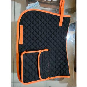 Tapis de selle de cheval anglais vert foncé de qualité supérieure de designer tissu de forage en polycoton doux et confortable équitation anglaise équestre - Product Image 2