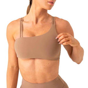 2024 personnalisé Super doux quatre voies Stretch sueur ricking Yoga porter haut une épaule culture sport soutien-gorge nouveau Fitness de haute qualité - Product Image 3