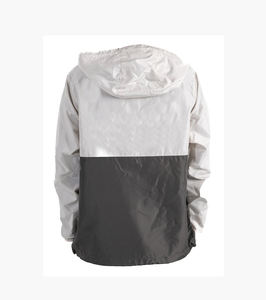 Veste coupe-vent zippée en nylon pour homme, modèle 2026, bicolore, imperméable et grande taille, idéale pour l'été - Product Image 3