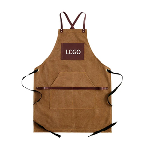 OEM Custom Adjustable Durable Cotton Split Leg <b>Pottery</b> <b>Apron</b> Sleeveless Bib for Artists' Cooling Use - Product Image 4