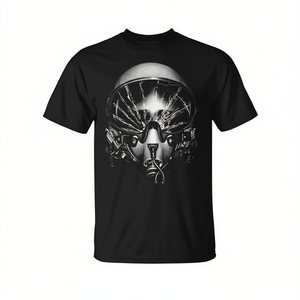 เสื้อยืดลายกราฟิกหมวกนักบิน Talk To Me Jet Pilot สำหรับผู้ใหญ่ คอกลม แขนสั้น เสื้อผ้าส่งเสริมการขาย - Product Image 3