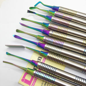 10 Uds. Herramientas de llenado de dientes dentales recubierto de arcoíris calidad sostenible Acero inoxidable logotipo personalizado instrumentos de llenado de dientes dentales - Product Image 6