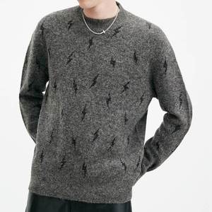 Wholesale Custom Knitted Logo Men's Heavyweight Cotton <b>Sweatshirts</b> Custom <b>Vintage</b> Long Sleeves Embroidered Loose Fit Neck Lined - Product Image 3