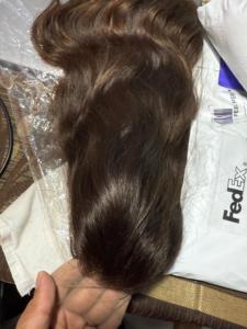 Extensiones de cabello humano crudo indio de alta calidad 13X6 Frontal de parte libre para peluca Frontal de encaje Natural suave y duradero - Product Image 5