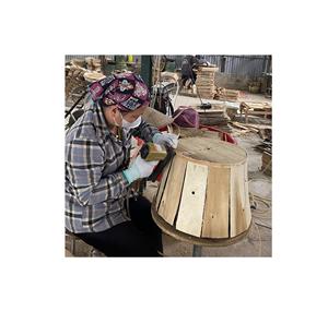 Elegante cesta de cangrejo de madera natural para almacenamiento y exportación Fabricación Bushel de madera Embalaje para el mercado de EE. UU. Y Canadá - Product Image 1