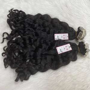 Precio de fábrica 20 pulgadas marrón oscuro cuerpo onda vietnamita solo dibujado extensiones de cabello Remy máquina teñida trama doble por cabello humano - Product Image 6