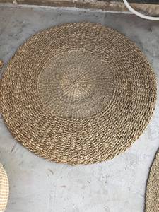 Alfombras de suelo para el hogar con cáscara de maíz de algas marinas de alta calidad, alfombrillas y almohadillas de escritorio, decoración de suelo interior de mimbre seguro Natural - Product Image 4