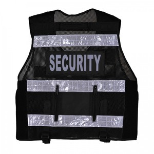 Gilet tactique de sécurité réfléchissant en polyester personnalisé coupe-vent clignotant coloré pour la course à pied pour hommes - Product Image 3