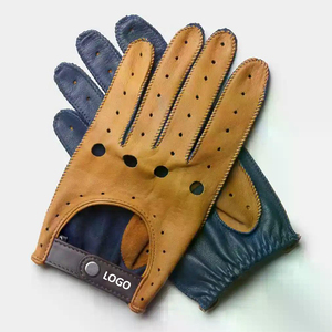 Guantes de Conducción de Piel de Oveja Auténtica de Alto Rendimiento, Elegantes y a la Moda con Diseño Personalizado - Product Image 1