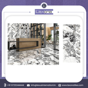 600x1800mm Full Body Blanc Brillant Moderne Intérieur Glacé Poli Porcelaine Marbre Sol Carreaux de Mur pour Appartement Full Body - Product Image 2