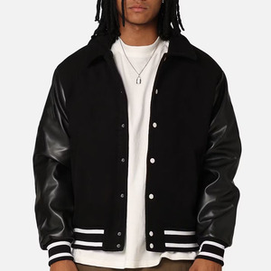 Blouson d'hiver unisexe Veste universitaire Letterman Broderie en chenille Logo personnalisé de haute qualité Streetwear à capuche pour homme personnalisable - Product Image 1