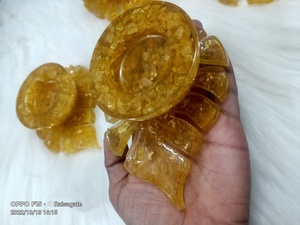 Porte-bougie en orgone de citrine, forme unique, support pour bougie chauffe-plat en cristal, décoration d'intérieur, Feng Shui, méditation, cadeau de guérison - Product Image 3