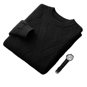 Suéter de Hombre 100% Algodón, Transpirable, Cuello Redondo, Tejido de Punto, Suéter de Algodón Personalizado para Hombre, Ropa de Invierno de Punto, Suministro ODM - Product Image 3