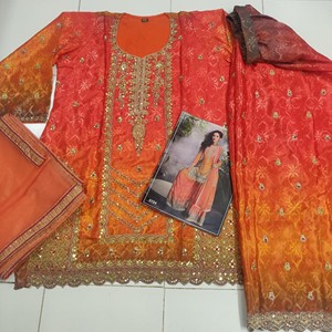 ชุดสูทคาร์นิวัล Kameez Palazzo งานปักลายสำหรับงานแต่งงานงานเฉลิมฉลองและแฟชั่นของผู้หญิง - Product Image 2