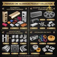 Usinage CNC 5 axes : Prototypage rapide, pièces usinées et tournées en alliage d'aluminium sur mesure avec anodisation